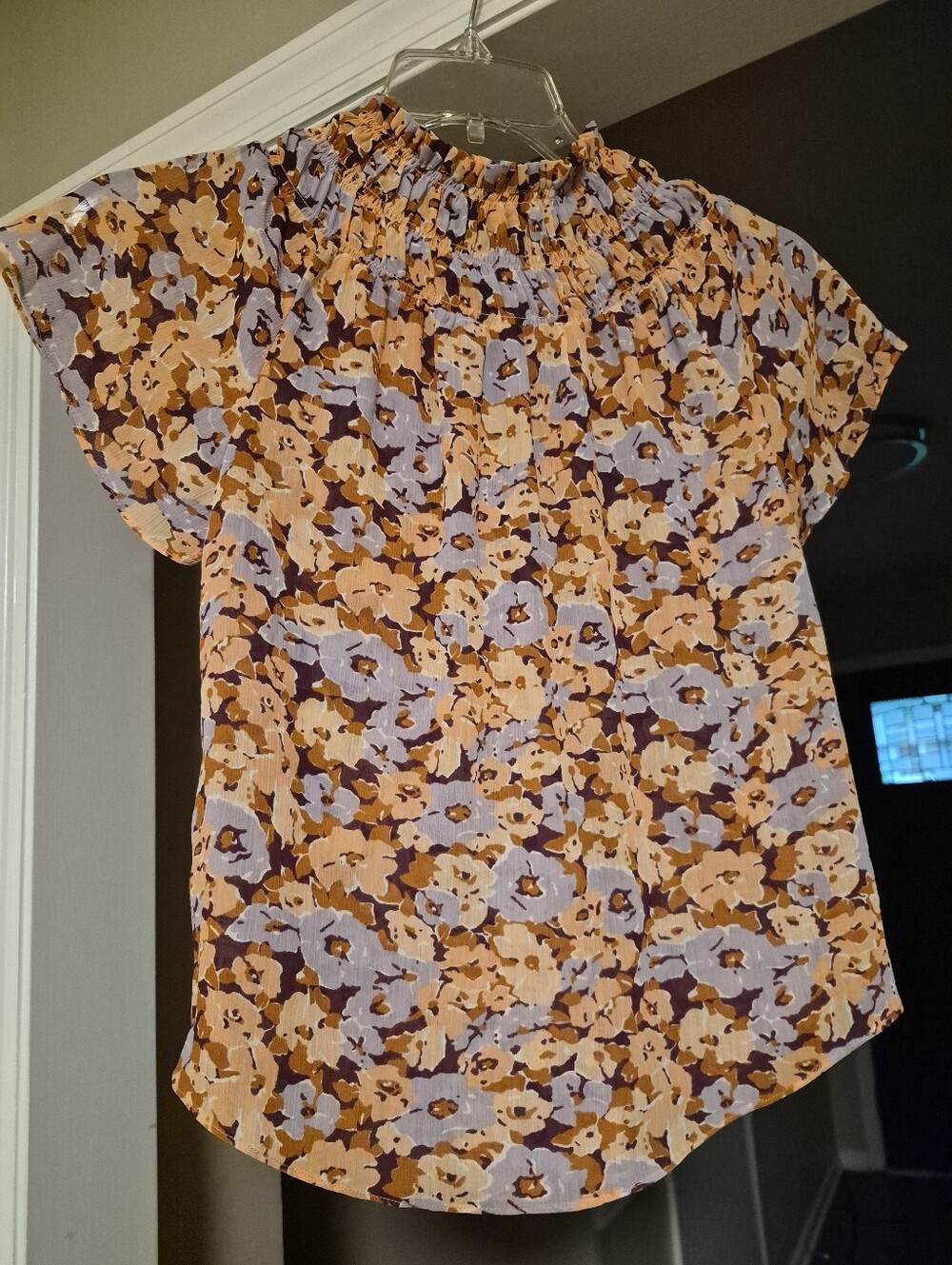 Madewell Floral Smocked-Neck Blouse - Picture 6 of 6